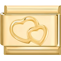 Double Outline Heart Charm