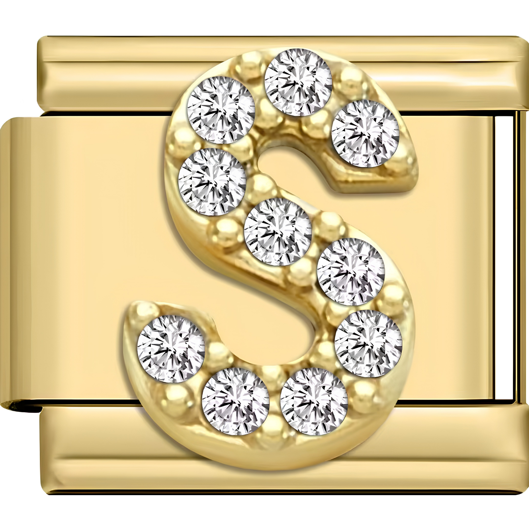 Sparkly Letter Charms