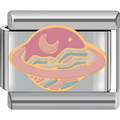 Light Pink Saturn Charms