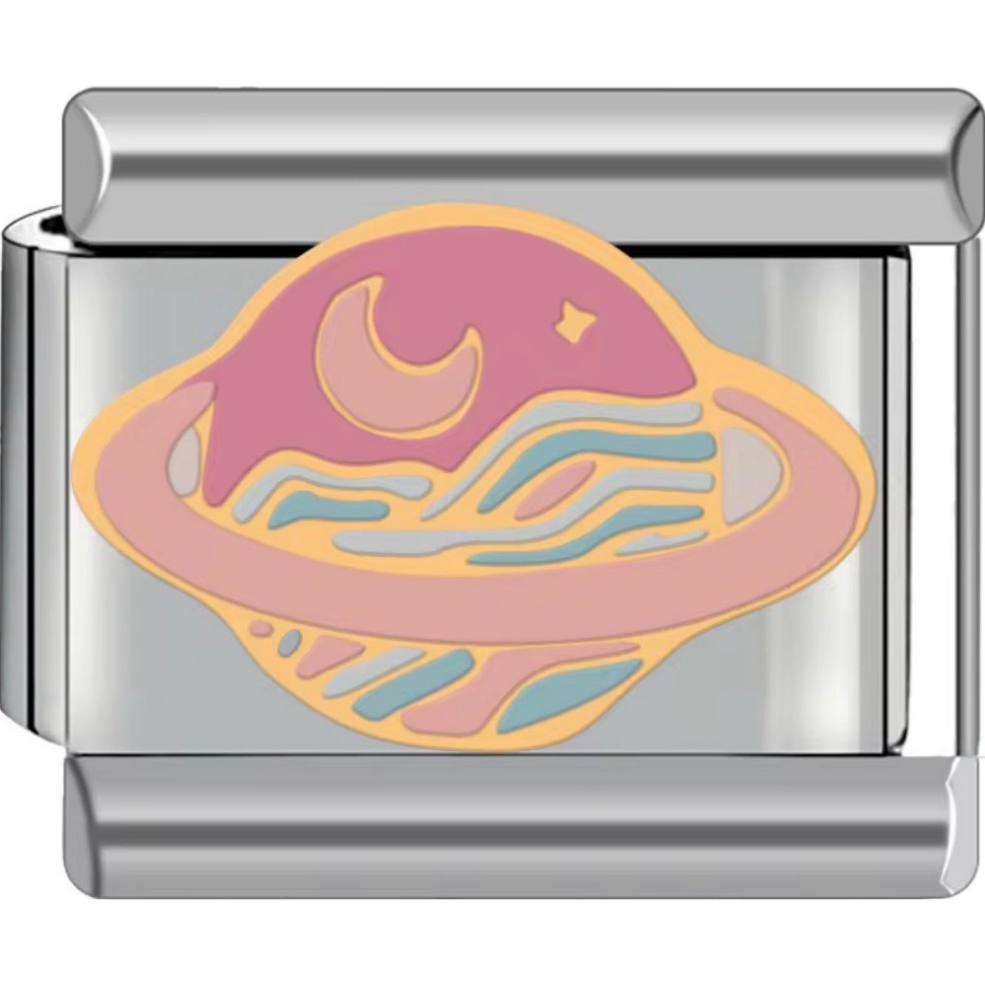 Light Pink Saturn Charms