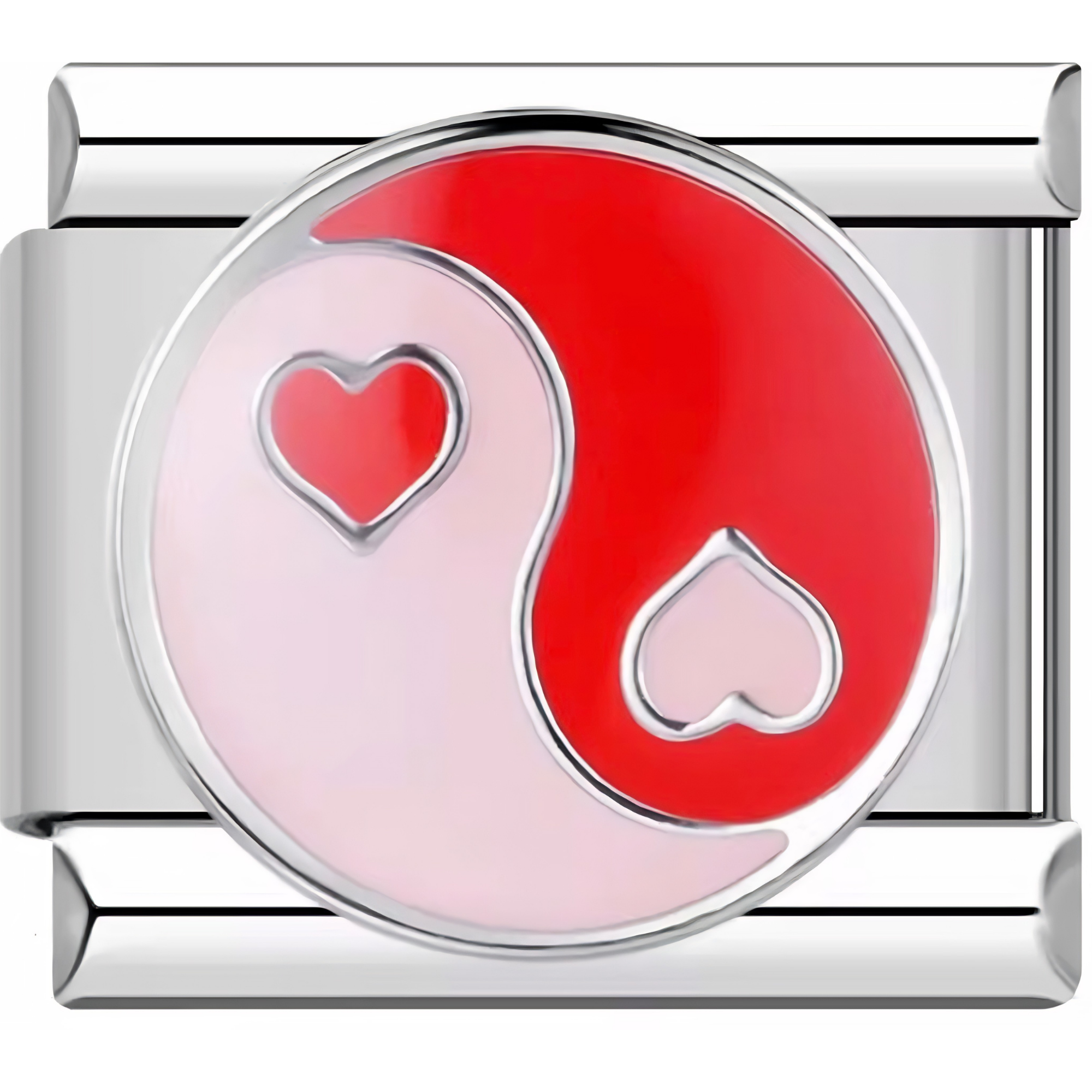 Red & Pink Yin Yang Charm