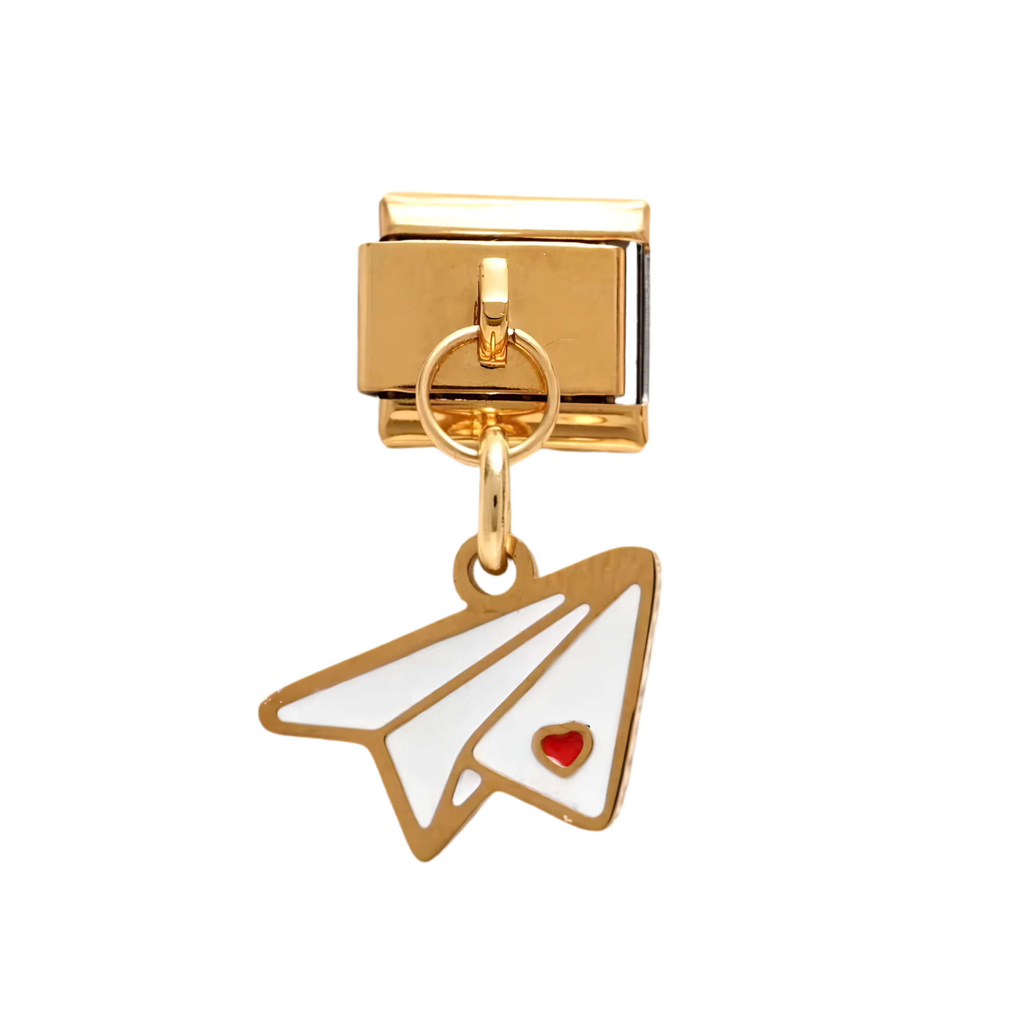 Paper Airplane Dangle Charm