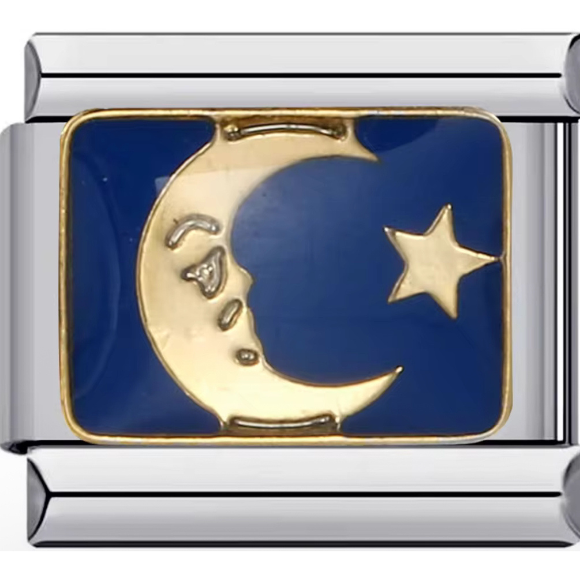 Blue Moon & Star Charm