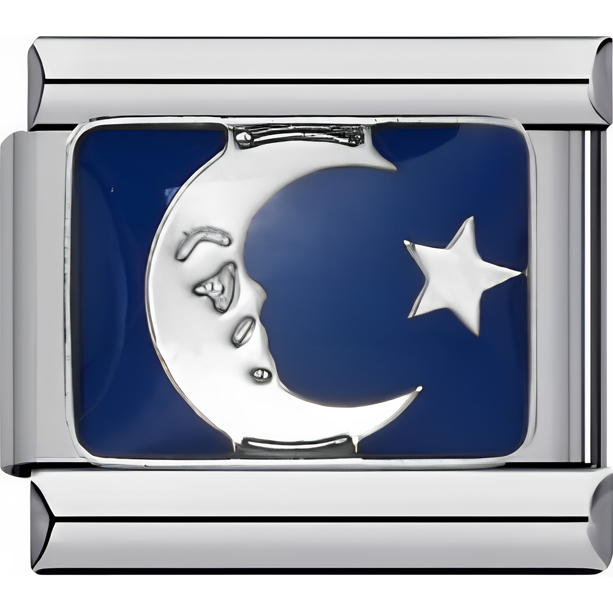 Blue Moon & Star Charm
