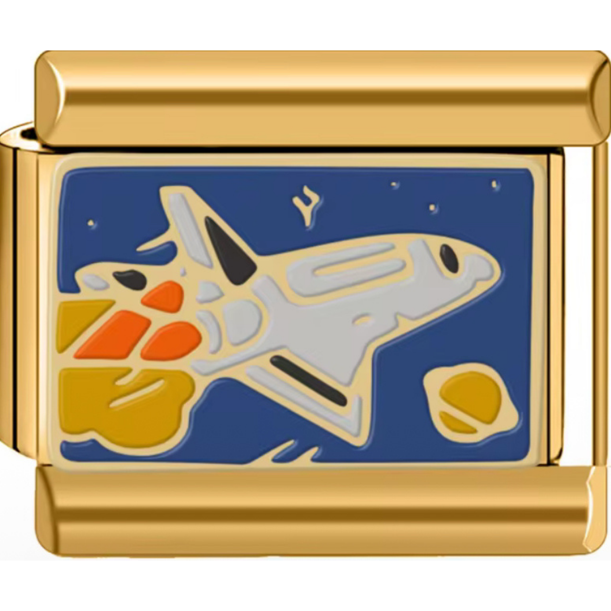 Rocket in Space Charm