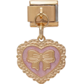 Pink Bow Dangle Charm