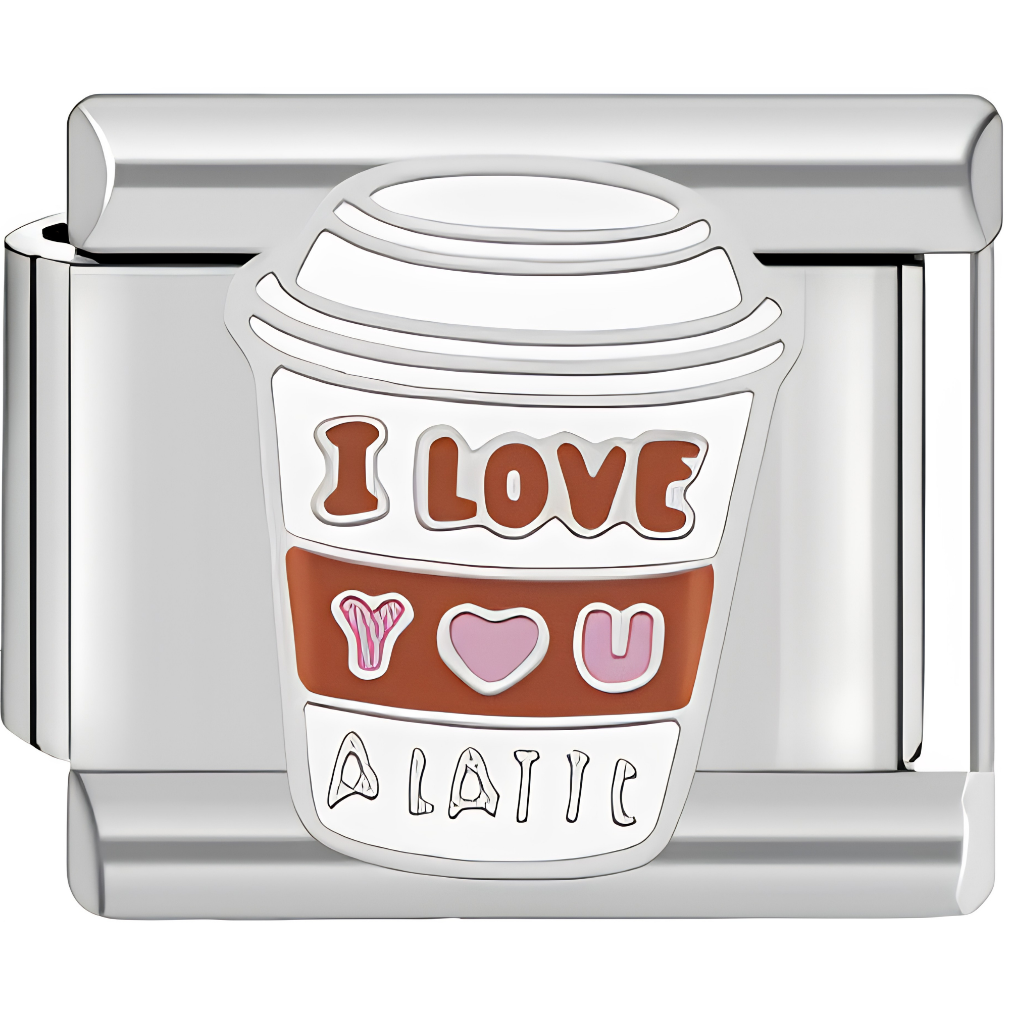 "I Love You a Latte" Charm