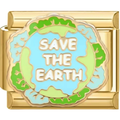 "Save the Earth" Earth Charm