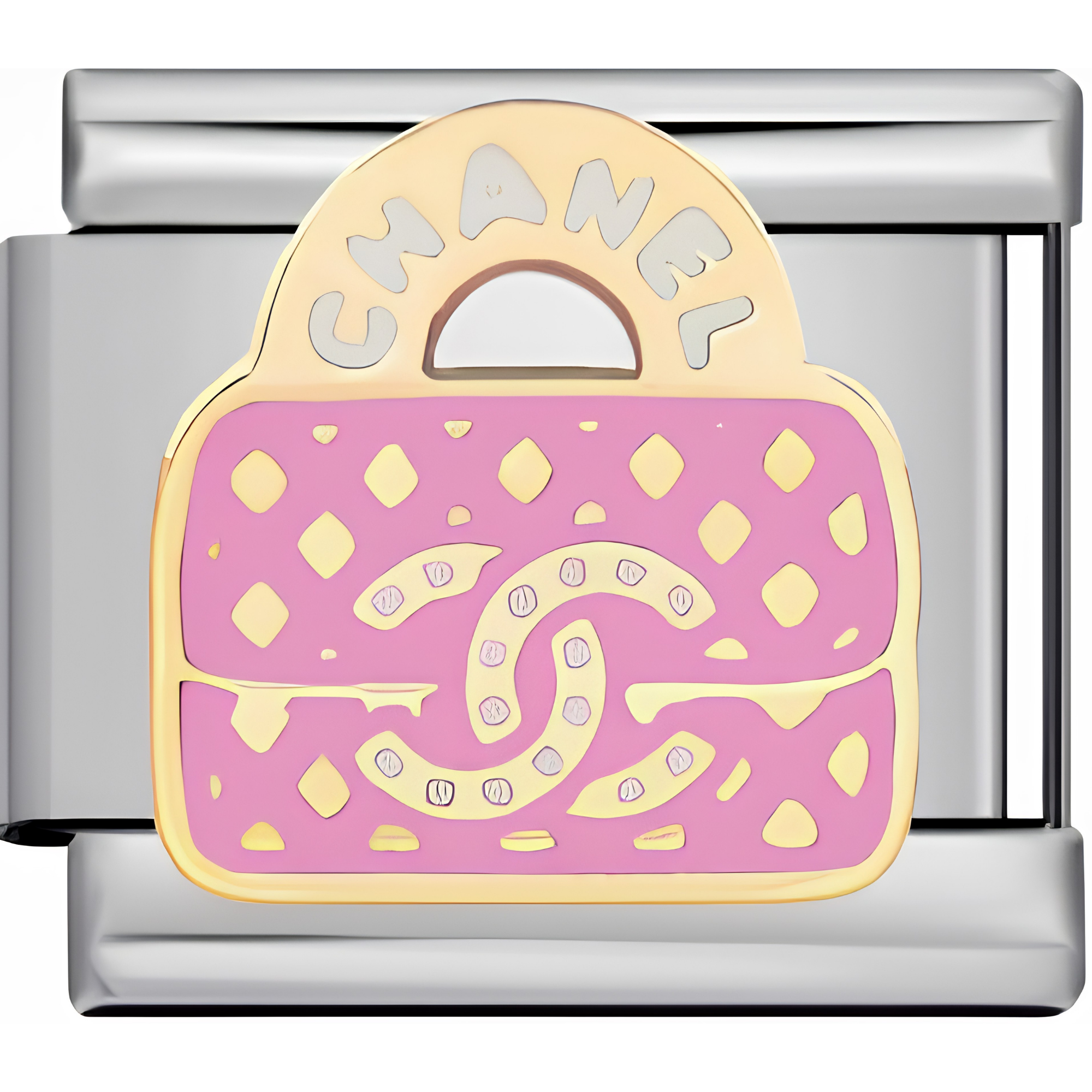Pink "Chanel" Purse Charm