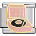 Pink Record Player Charm