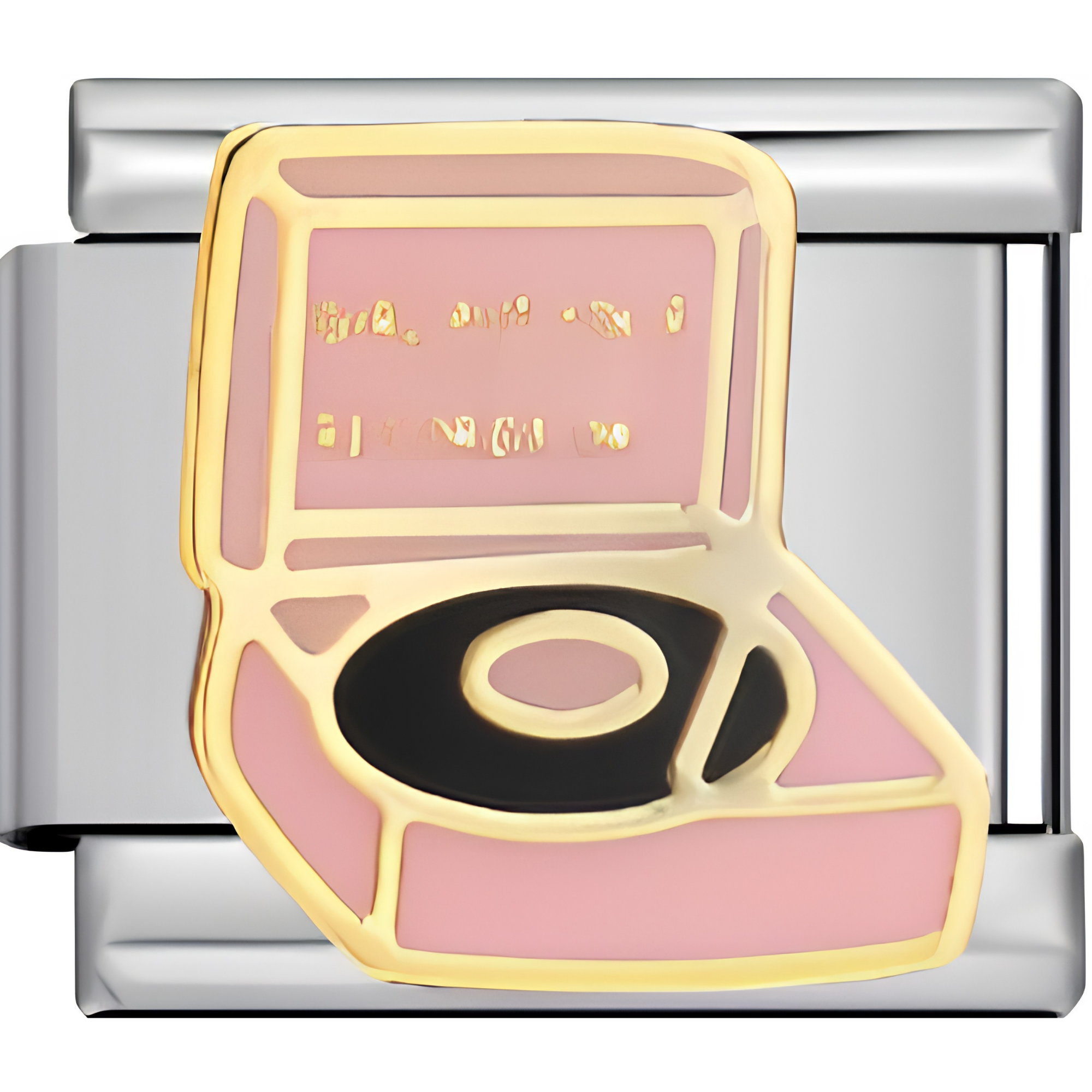Pink Record Player Charm