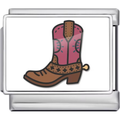 Pink Cowboy Boots Charm