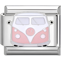 Pink Volkswagen Van Charm