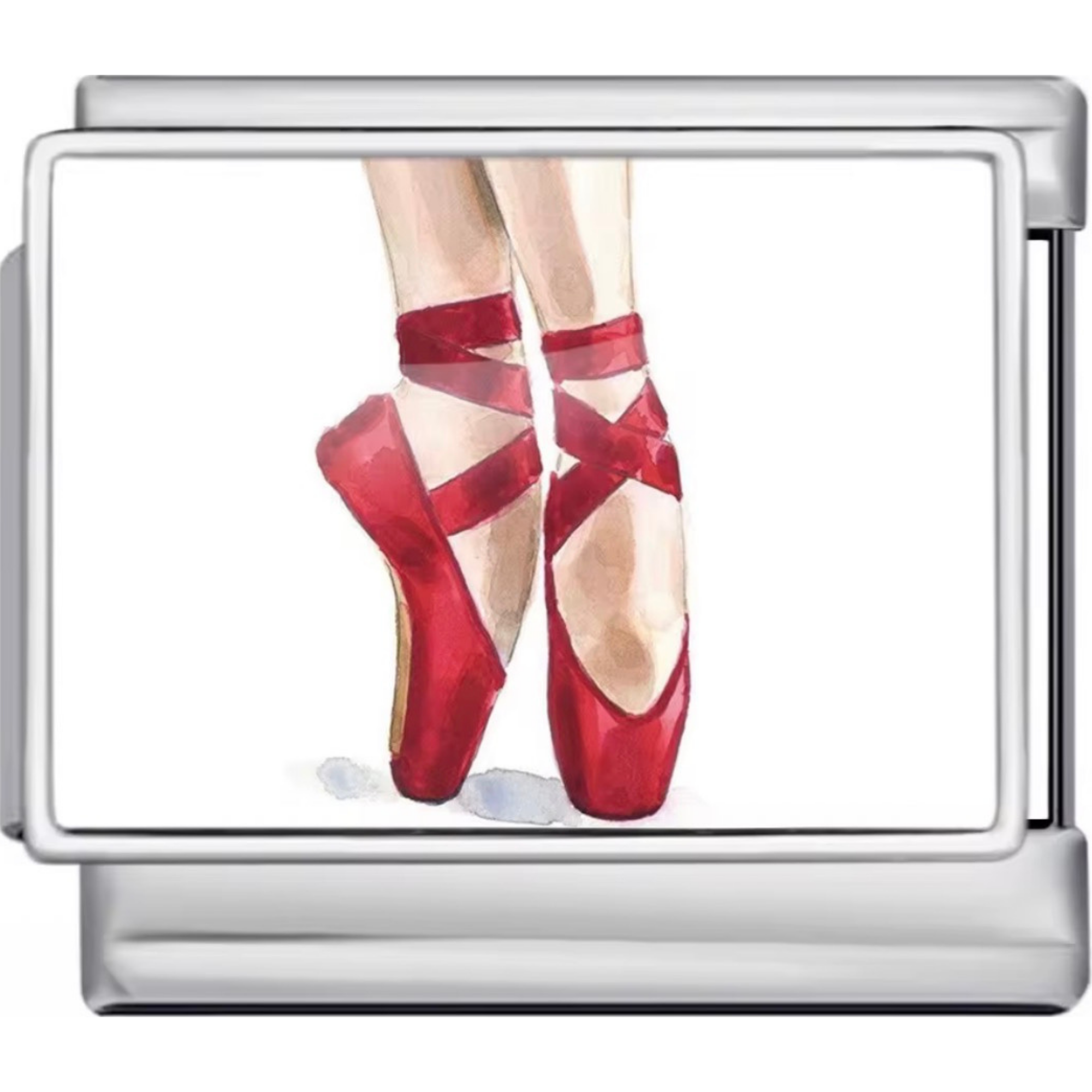 Pink Ballet Shoe Charm