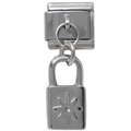 Flower Lock Dangle Charm