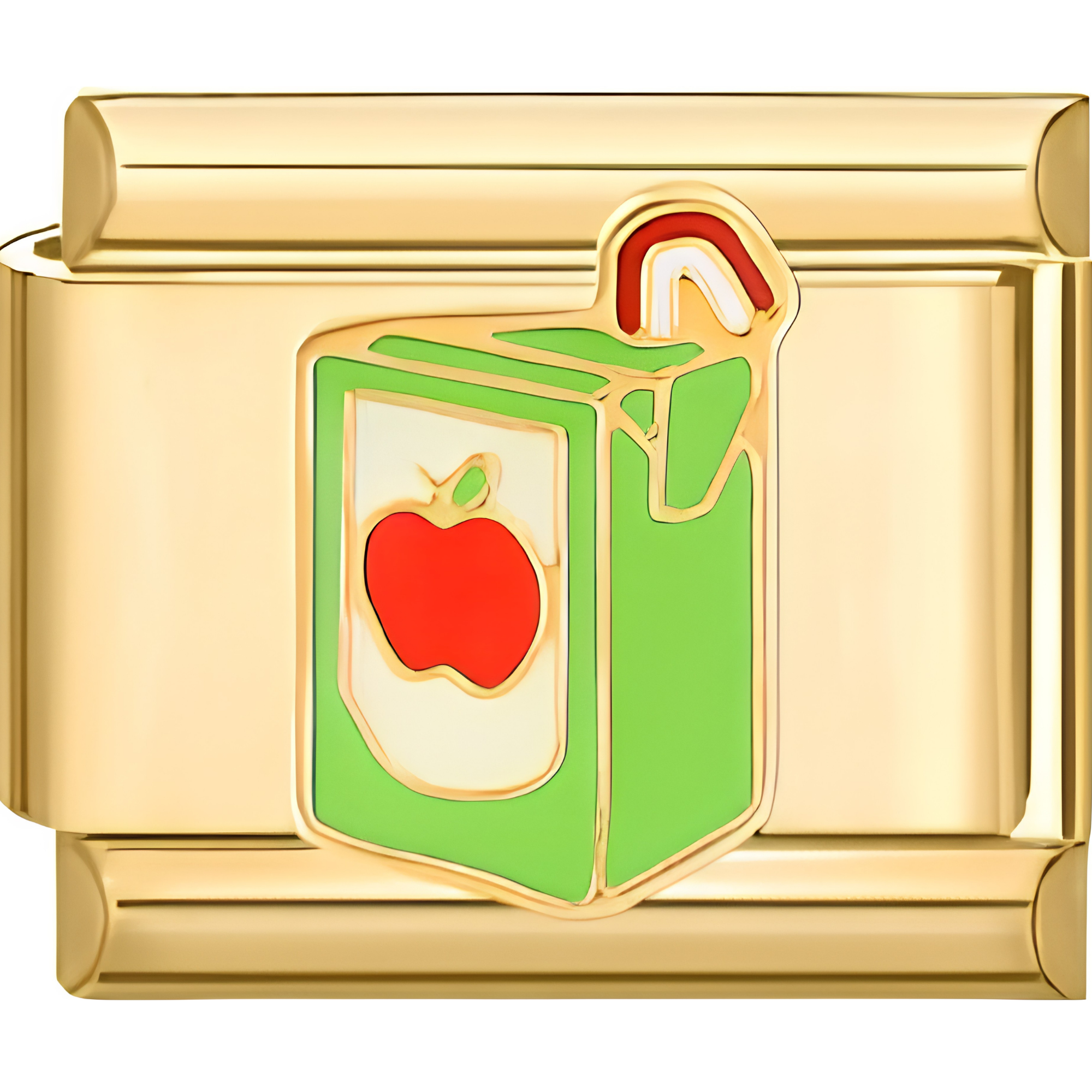 Green Juice Box Charm