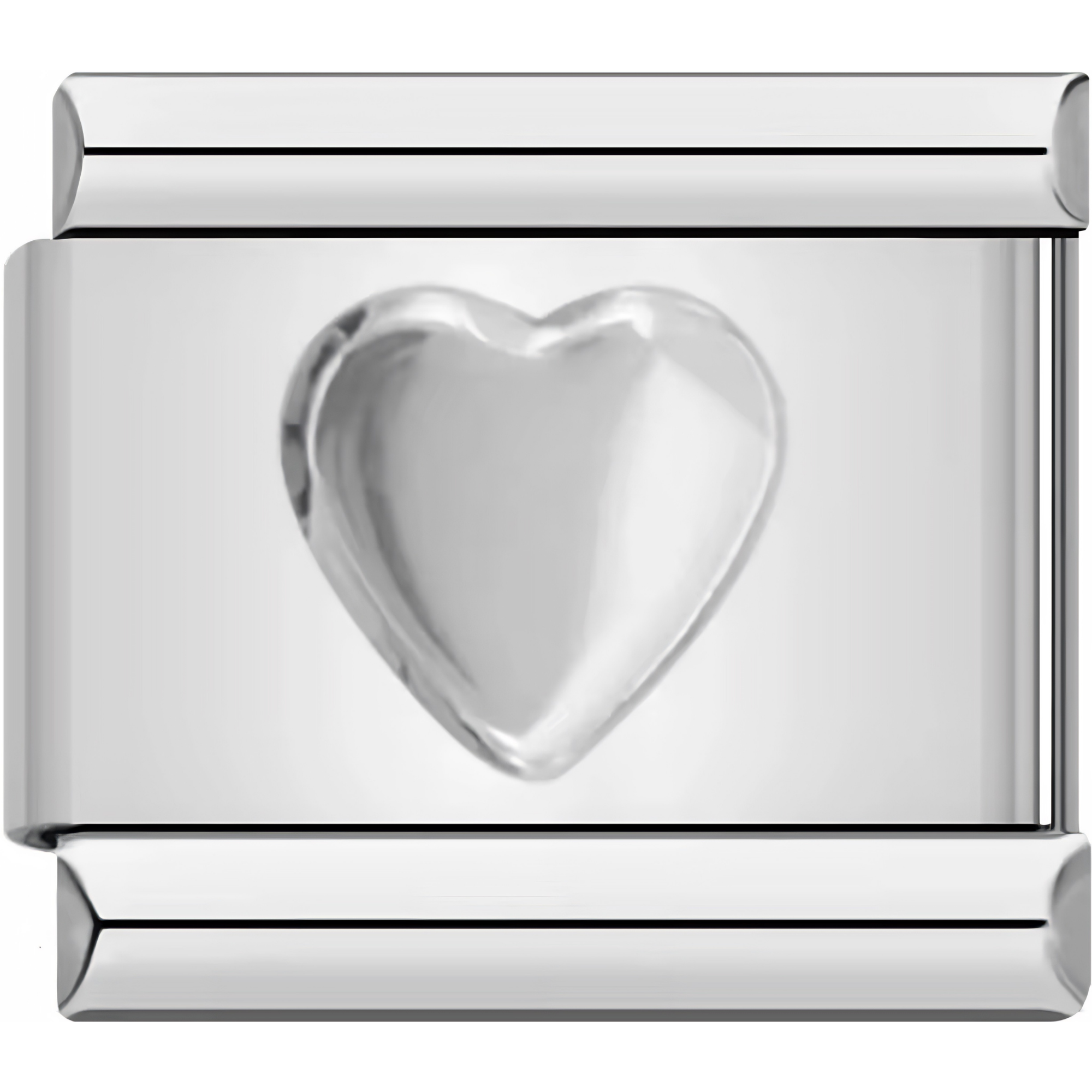 Single Raised Heart Charm