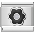 Simple Black Flower Charm