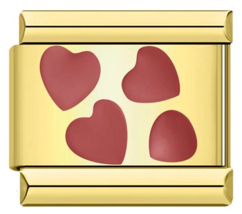 Colorful Heart Charms