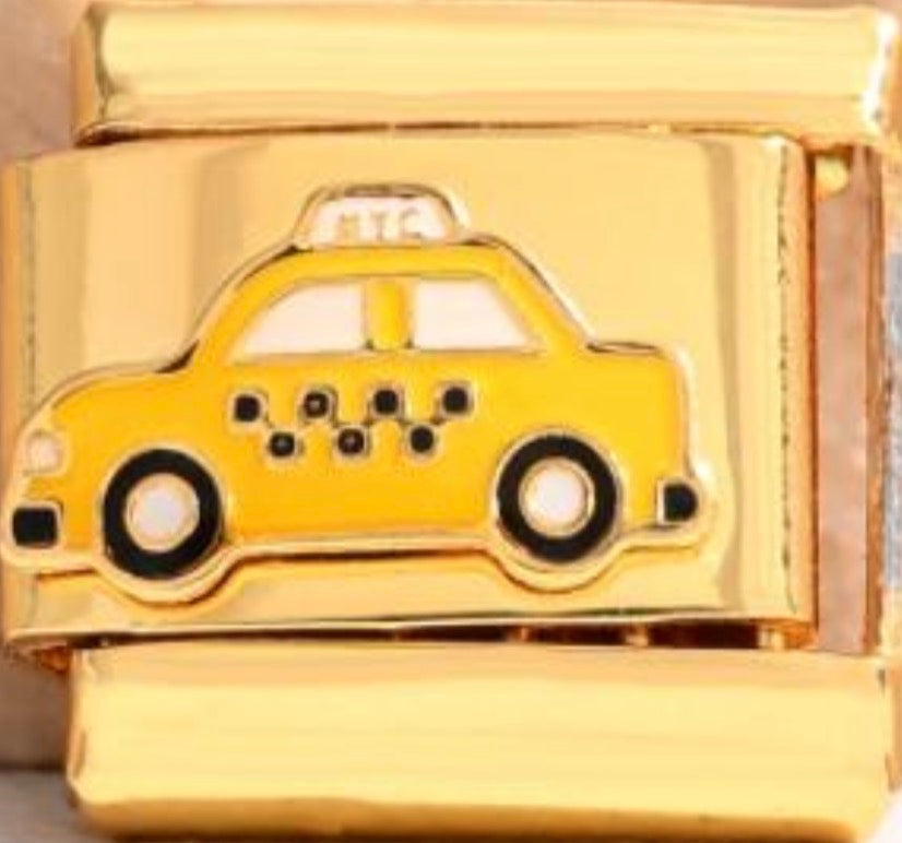 Yellow Taxi Charm
