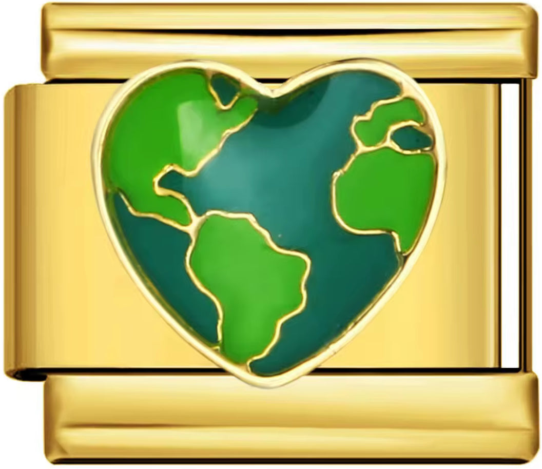 Earth Heart Charm