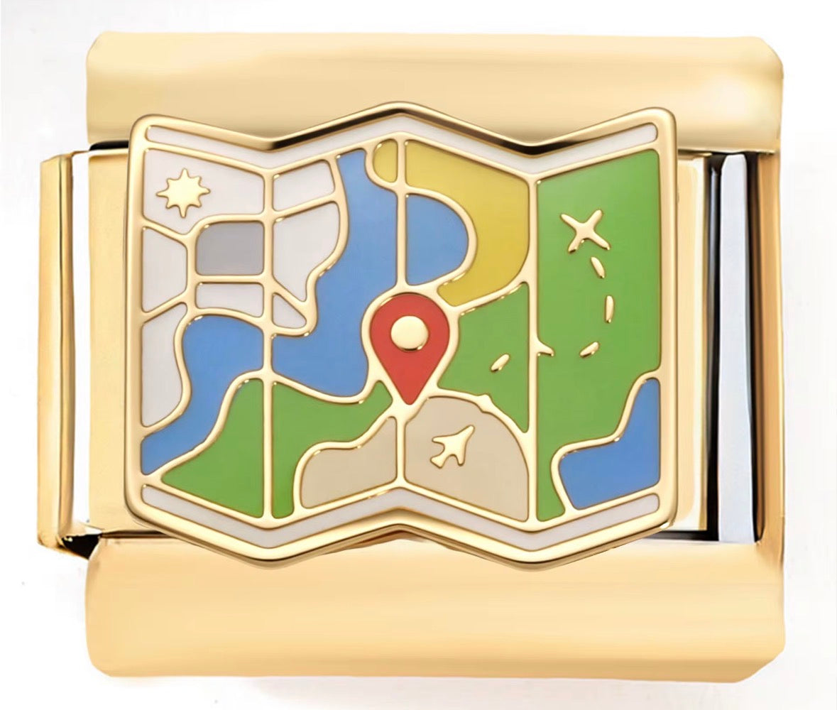 Road Map Charm