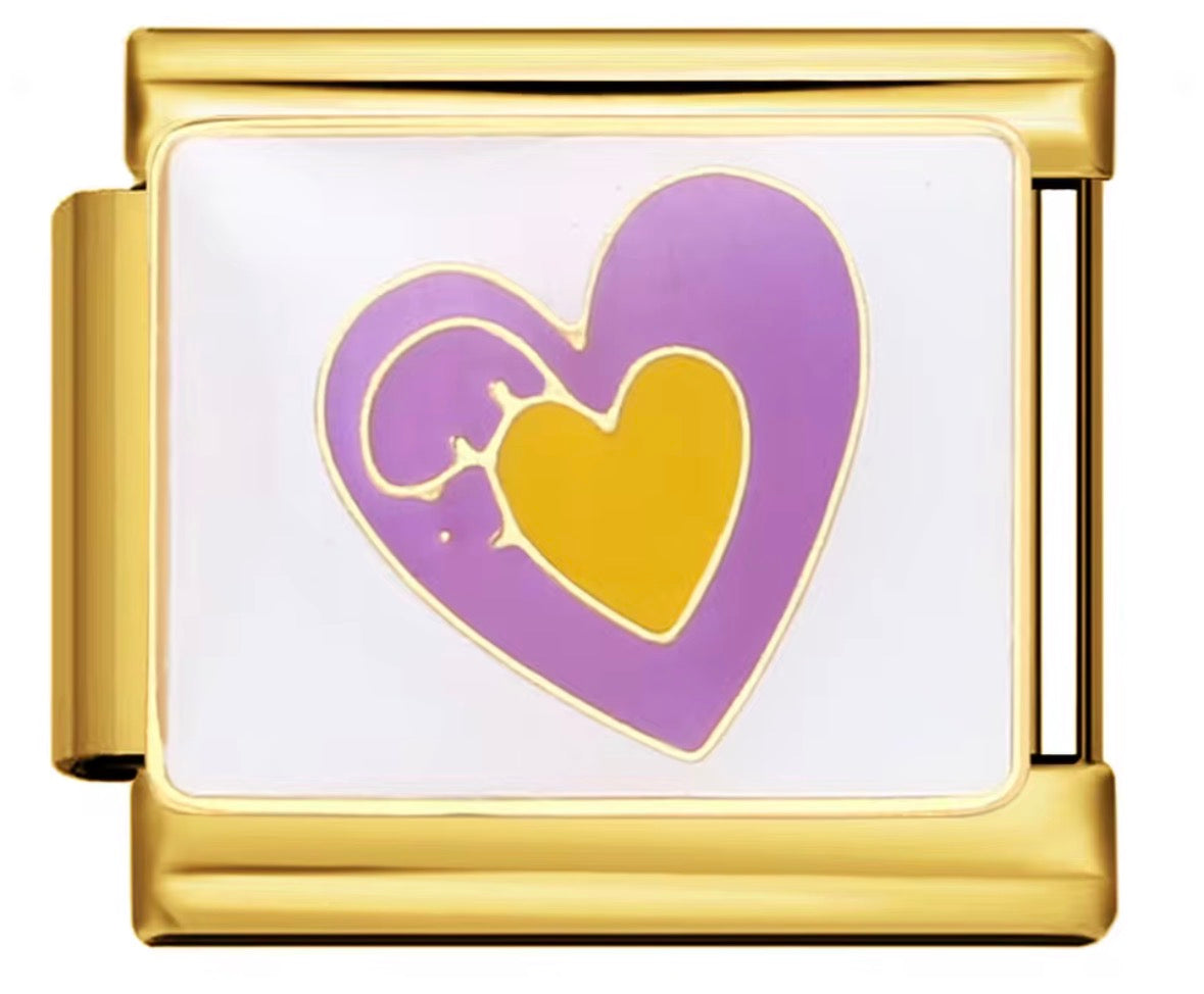 Purple Heart Locket Charm