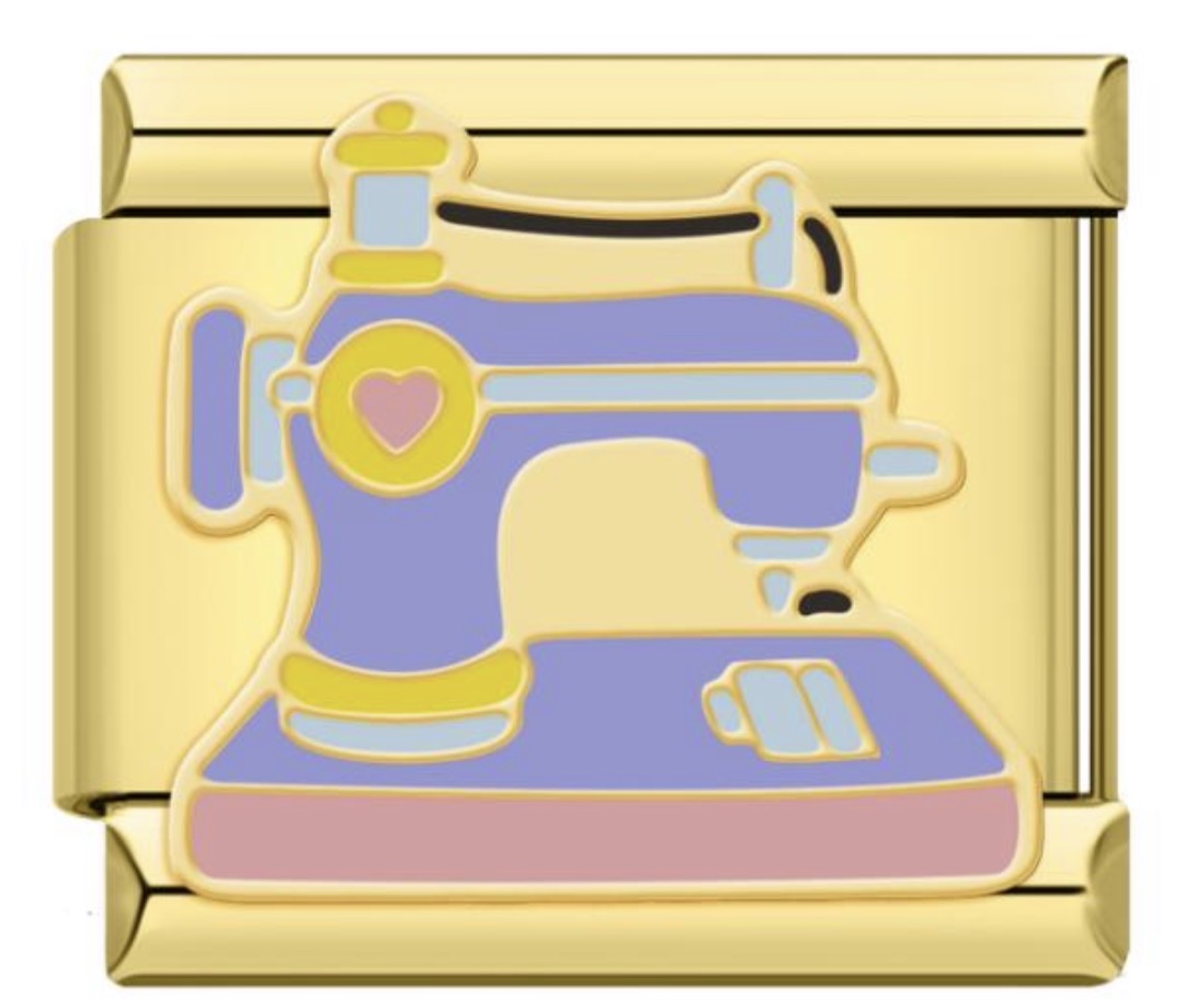 Purple Sewing Machine Charm