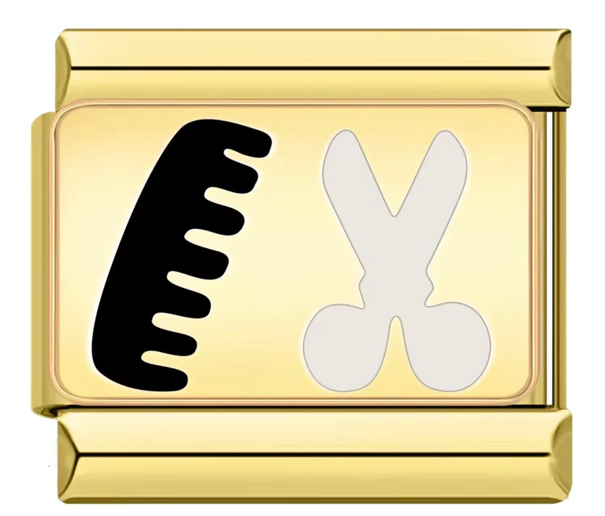 Comb & Scissors Charm