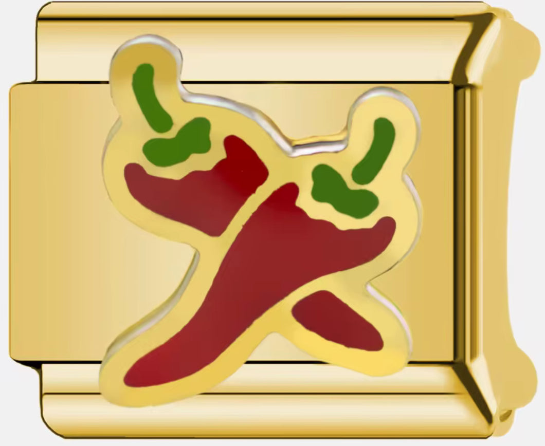 Double Red Pepper Charm