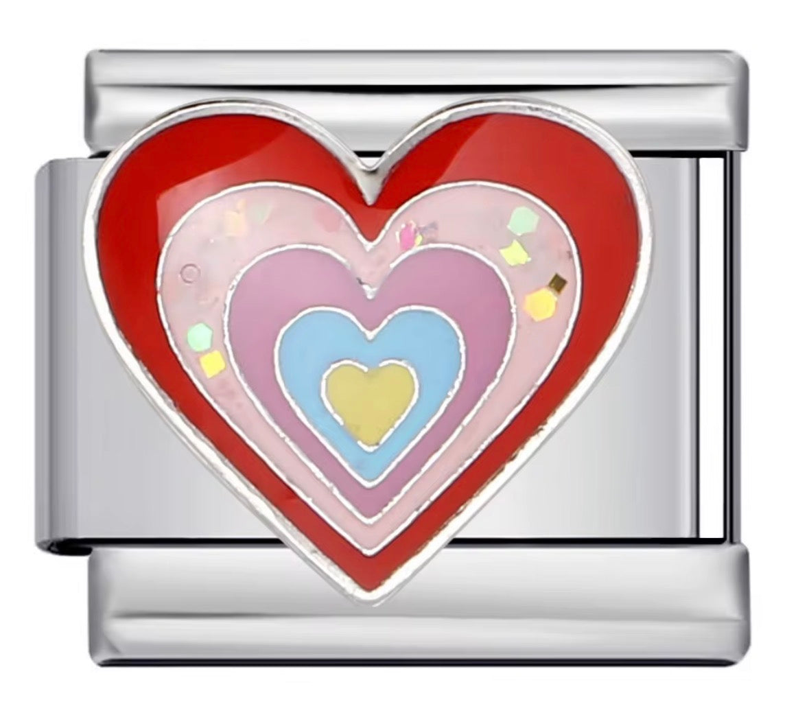 Layered Heart Charm