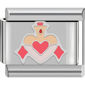 Pretty Heart Perfume Bottle Charm