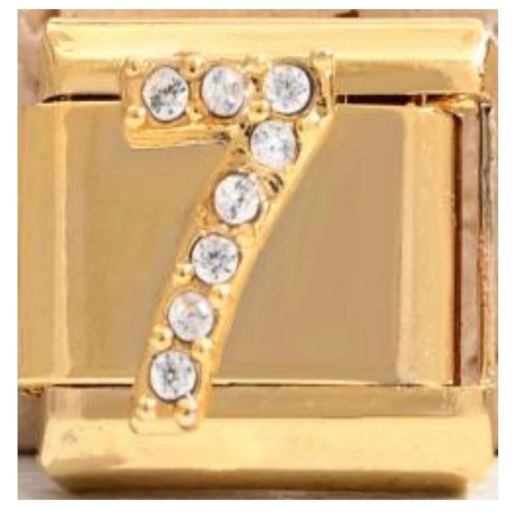 Sparkly Number Charms