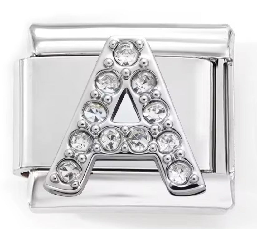 Sparkly Letter Charms