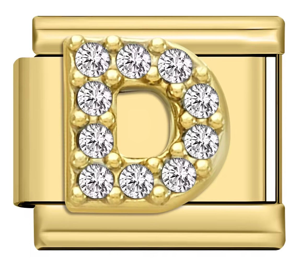 Sparkly Letter Charms