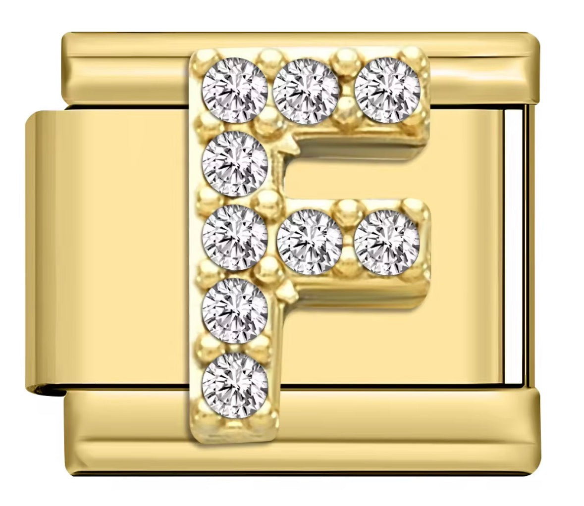 Sparkly Letter Charms