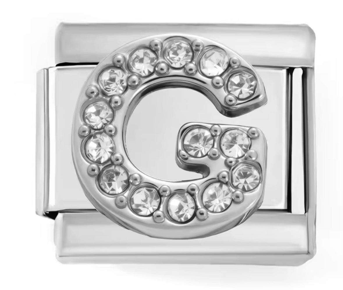 Sparkly Letter Charms