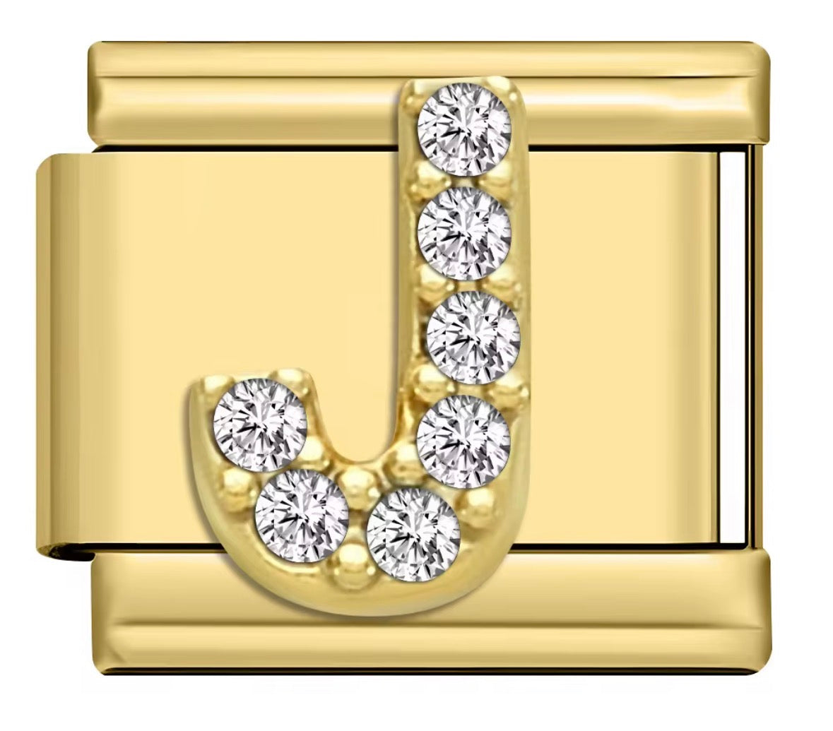 Sparkly Letter Charms