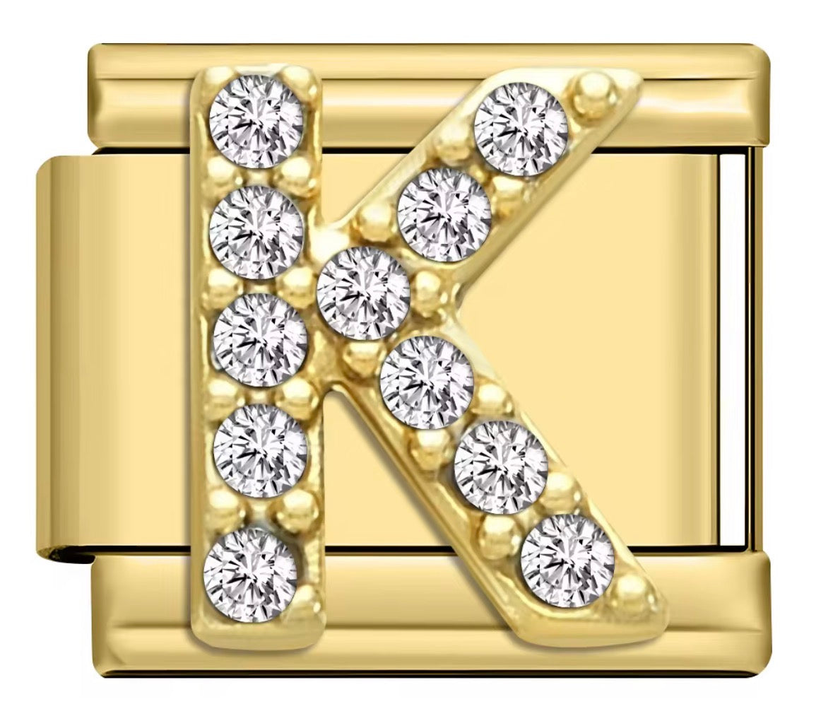 Sparkly Letter Charms