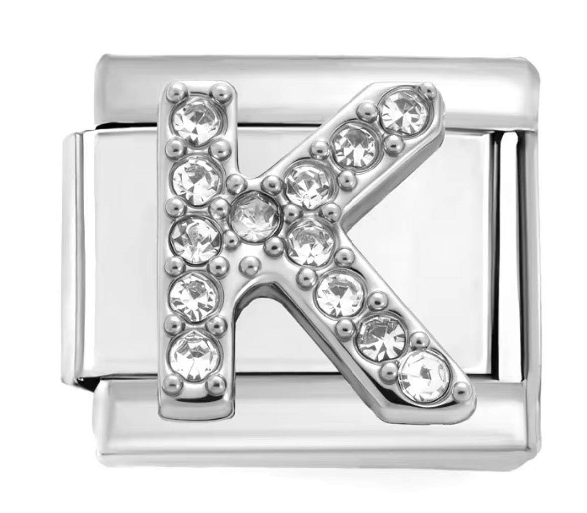 Sparkly Letter Charms