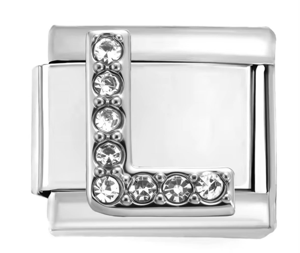 Sparkly Letter Charms