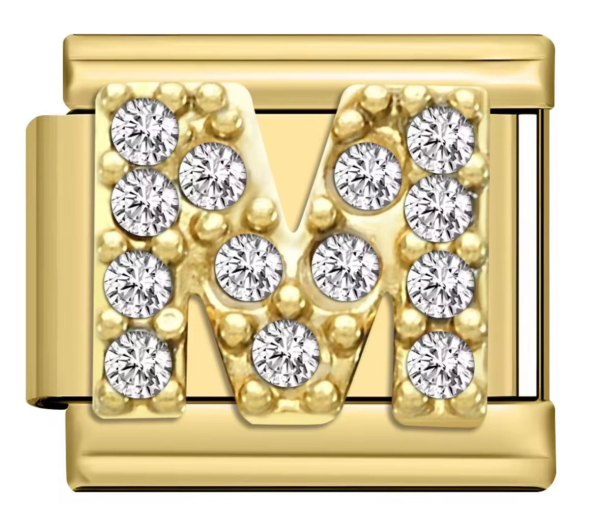 Sparkly Letter Charms