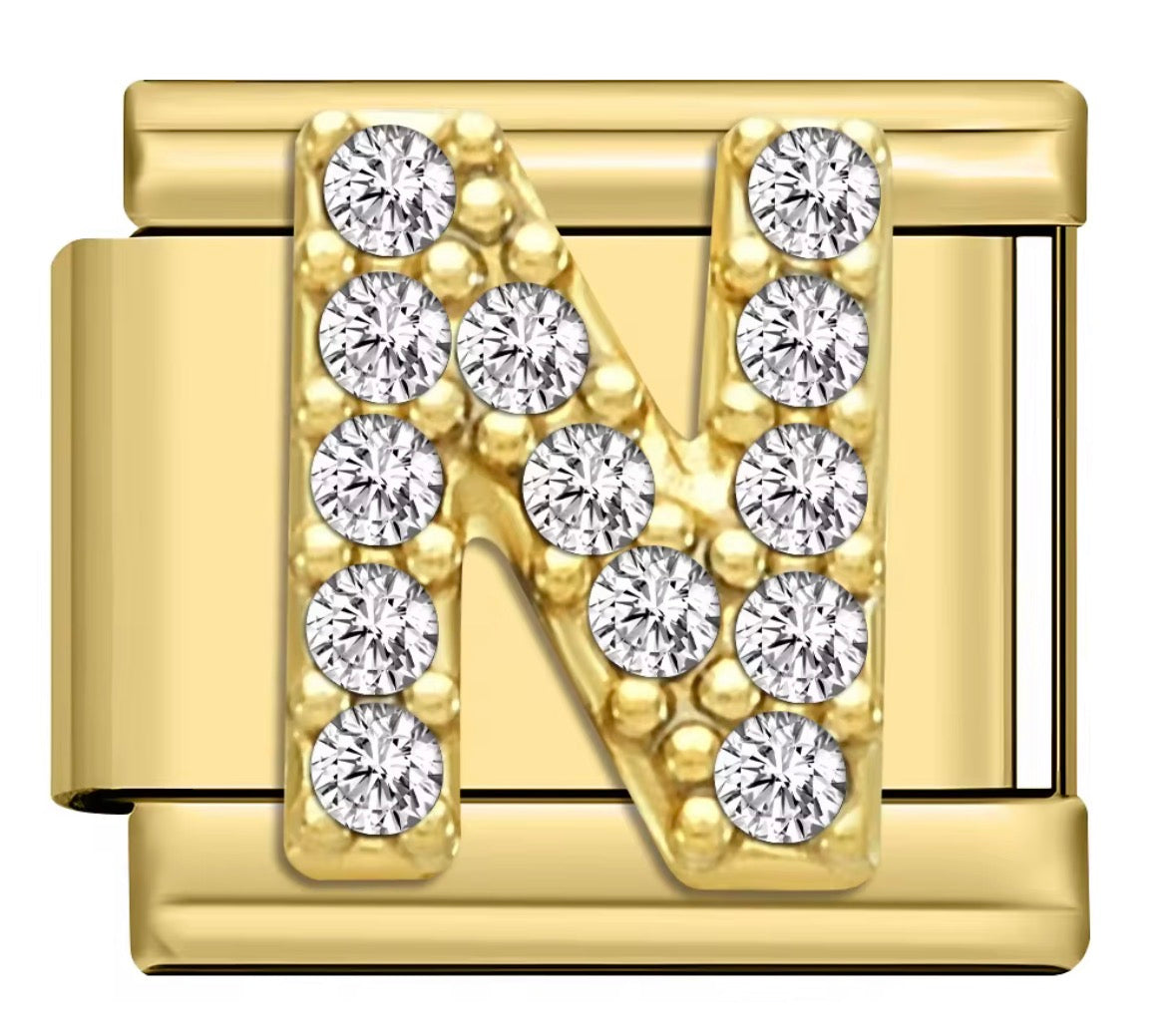 Sparkly Letter Charms