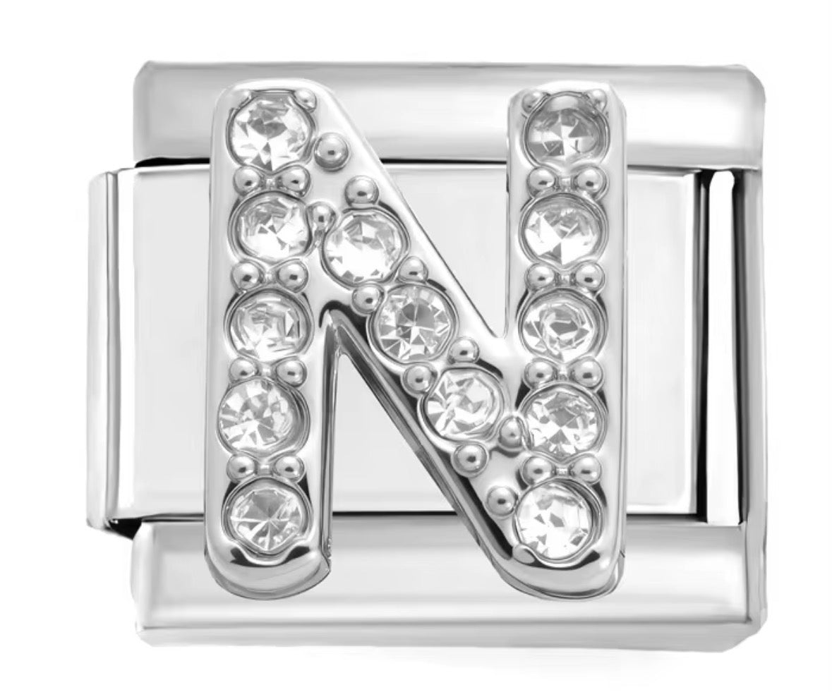 Sparkly Letter Charms