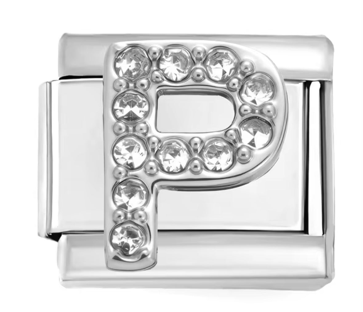 Sparkly Letter Charms