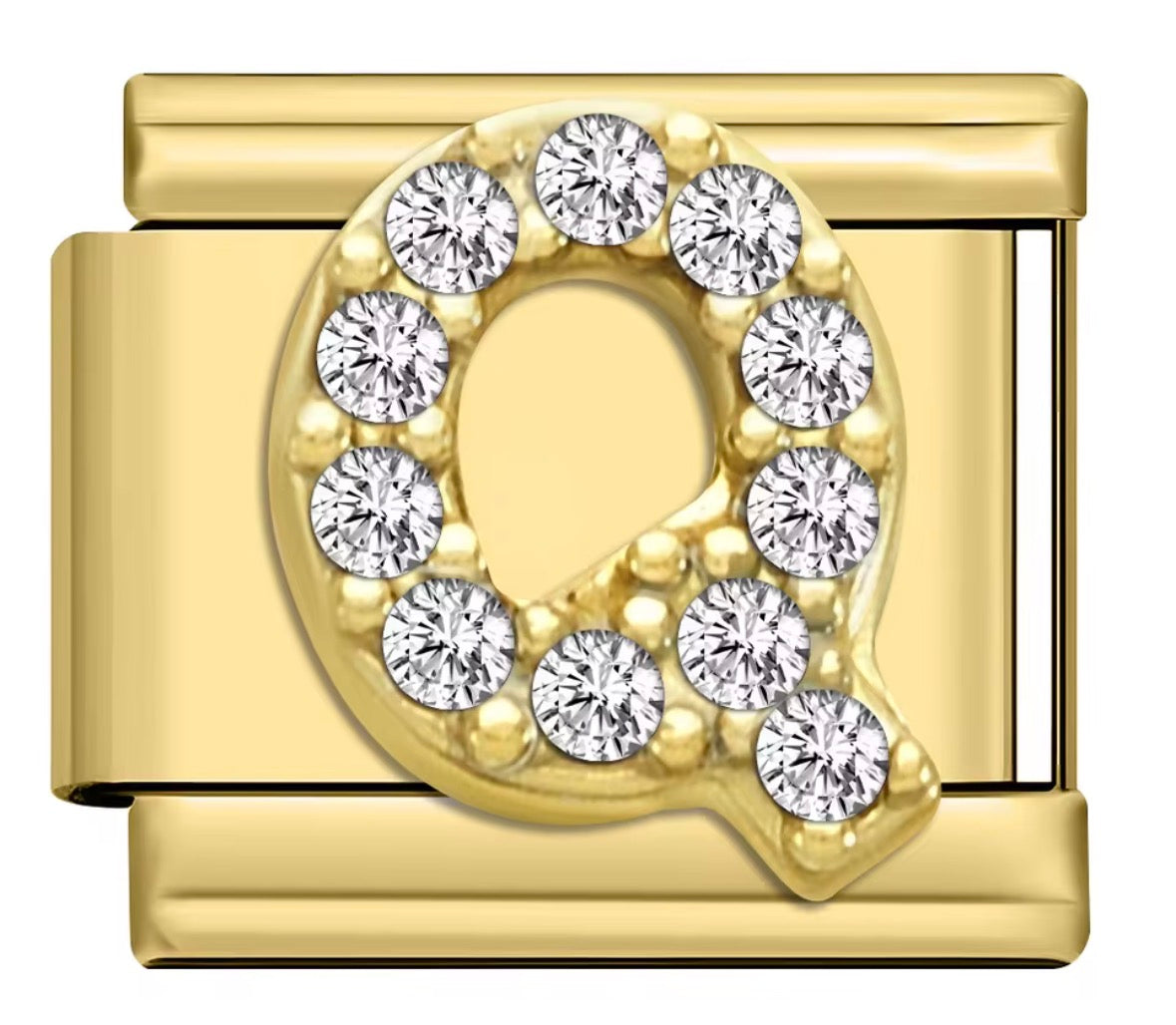 Sparkly Letter Charms