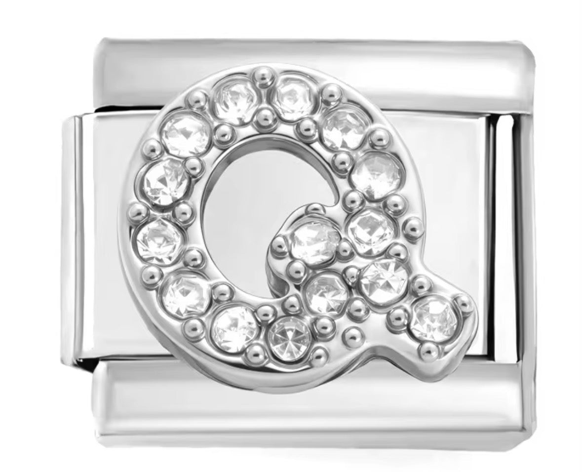 Sparkly Letter Charms