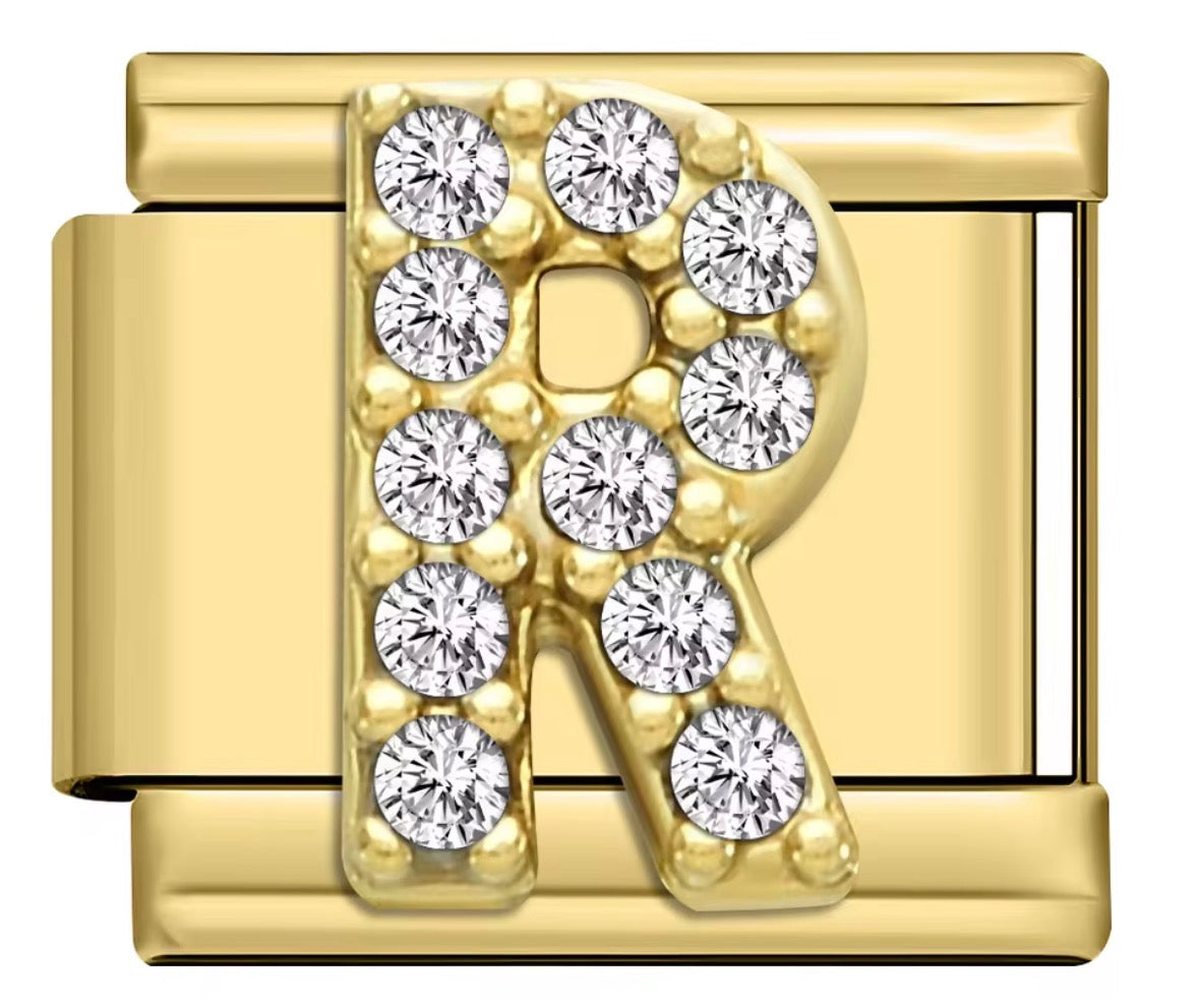 Sparkly Letter Charms