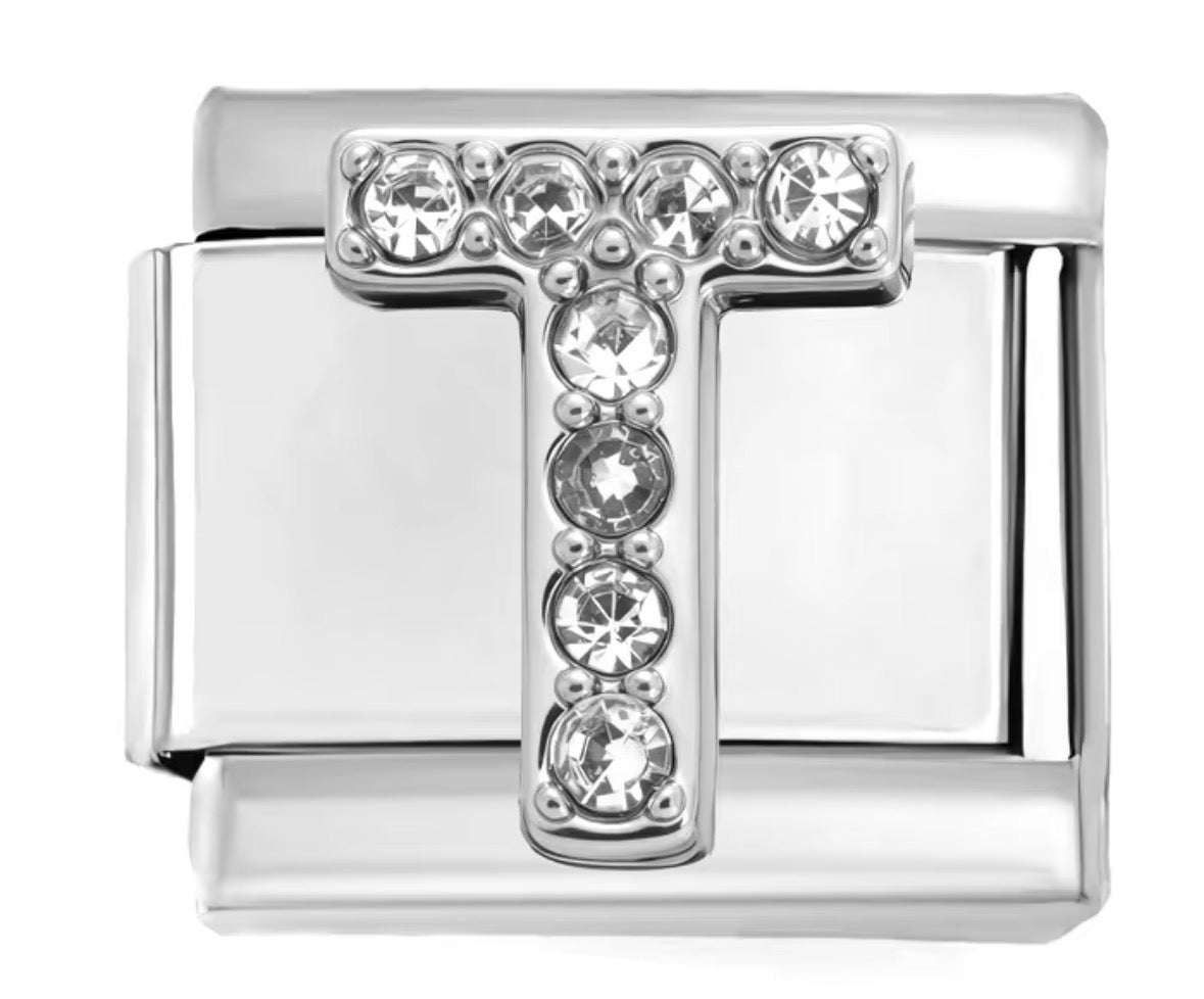 Sparkly Letter Charms