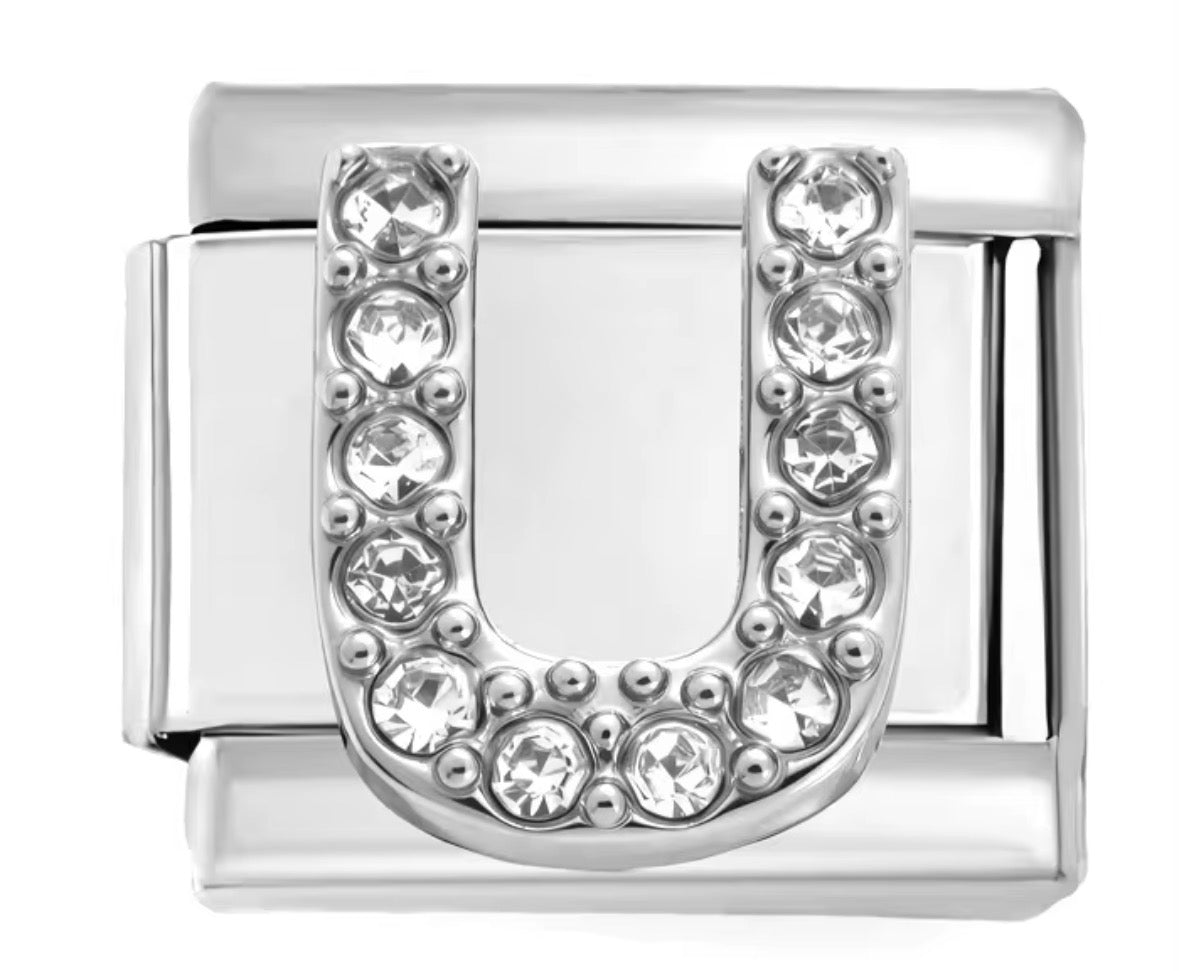 Sparkly Letter Charms